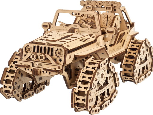 UGEARS Véhicule Tout-Terrain - Maquette en Bois a Construire Voiture - 3D Wooden Puzzle for Adults - Ideal for Enthusiasts