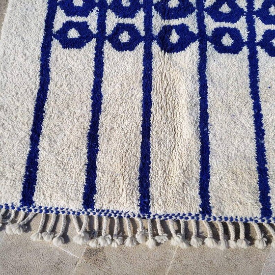 Handmade Moroccan rug in natural wool 250cm x 150cm – Rugs & carpets, Cotton (photo 3 of 9)