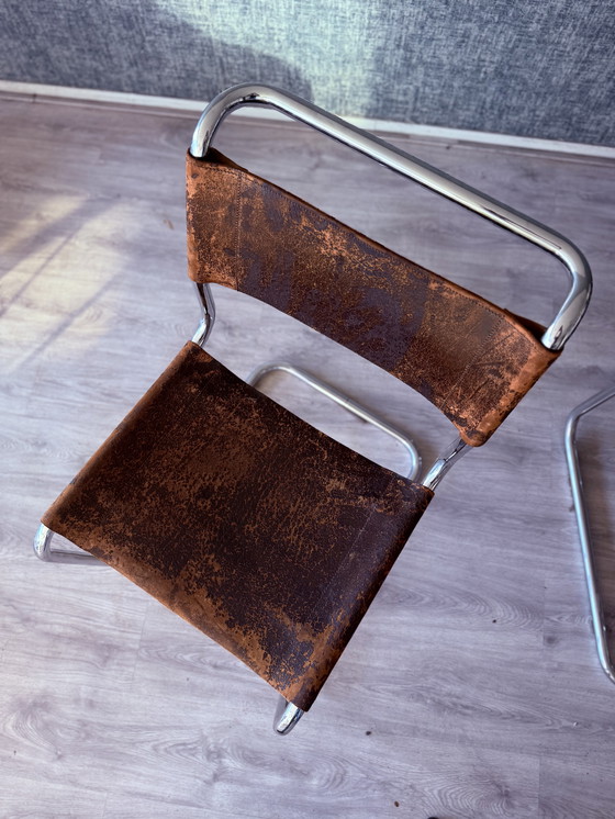 Image 1 of Vintage Thonet S33 van Mart Stam, met een bijzondere patina, circa jaren 60.