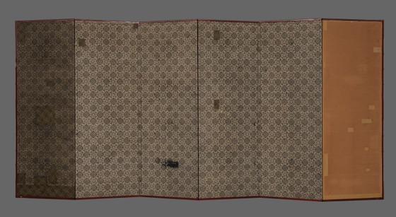 Image 1 of Antique Japanese 6-Panel Folding Screen Rinpa School-style