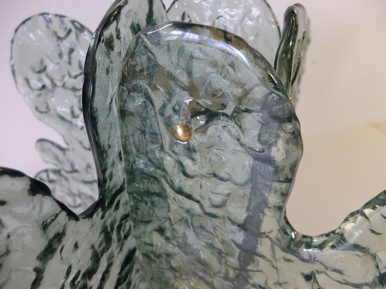 Image 1 of Tischlampe aus dickem Muranoglas Mazzega, Italien