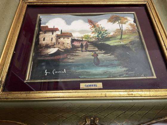 Image 1 of Öl auf Karton signiert Lucio Cargnel