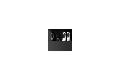 Scatola porta scarpe NICHBA, scarpiera 50 cm – Nera – wandkast, Metal (photo 2 of 5)