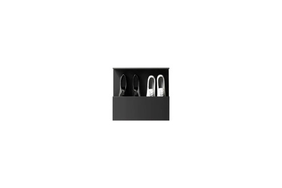 NICHBA Shoe Box Shoe Rack 50 cm – Black – Wall cabinet, Metal (photo 2 of 5)