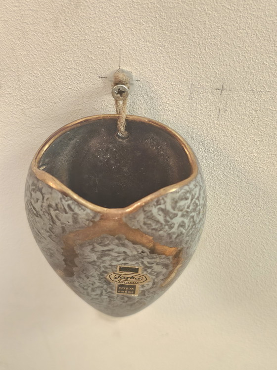 Image 1 of Vintage Jasba Wall Vase Wall Flower Pot Flower Pot