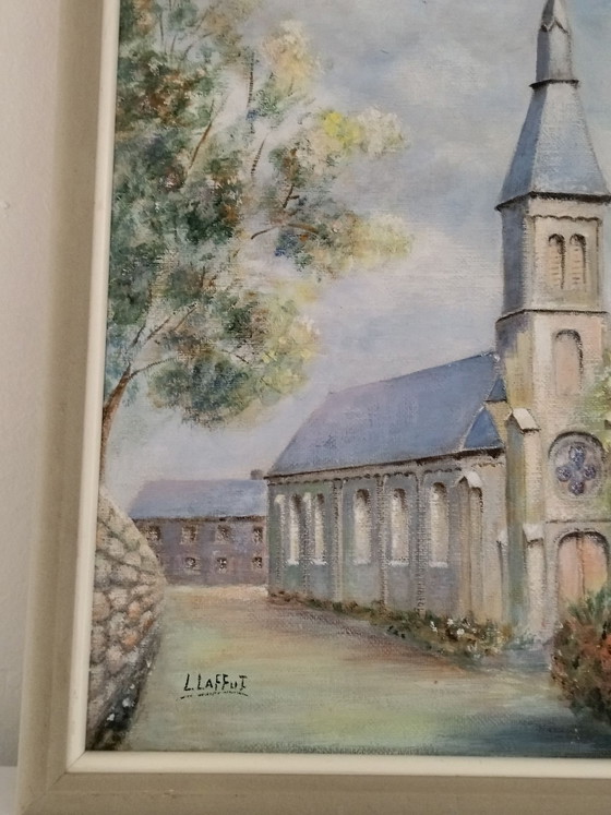 Painting, classic, rural landscape, church – Art, Wood, Canvas (photo 6 of 13)