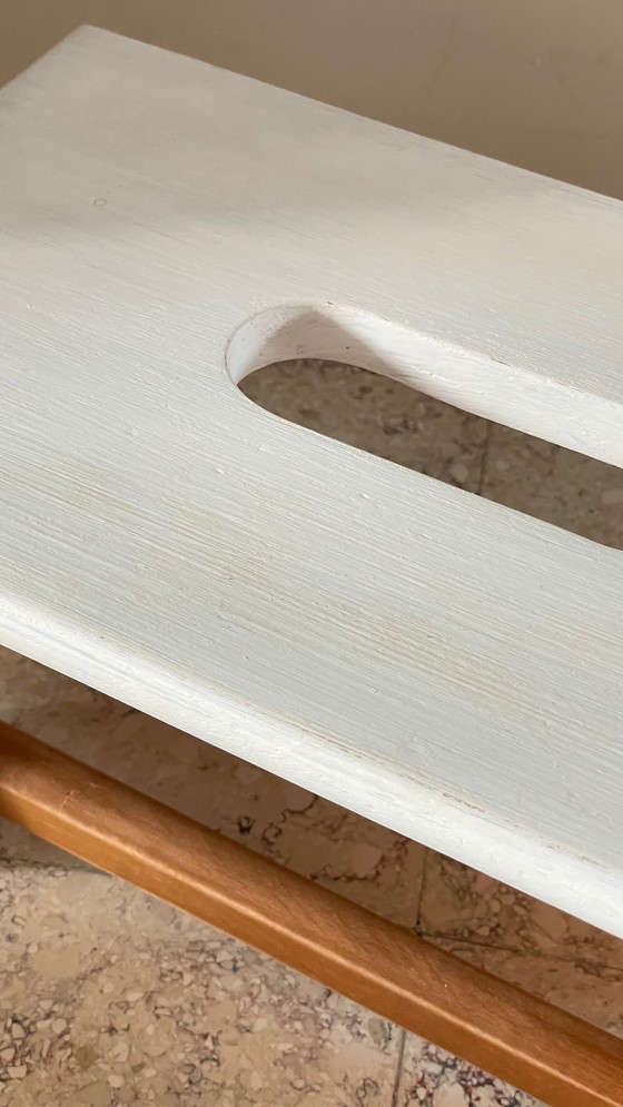 Image 1 of Vintage Beech Wood Stool