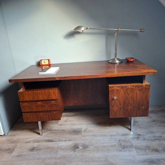 Image 1 of Vintage rosewood executive desk from the 1960s