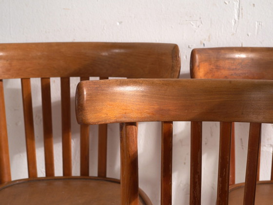 Set aus vier antiken Stühlen im Thonet-Stil aus Bugholz – Mitteleuropa, circa 1930 #4 – Esszimmerstühle (photo 24 of 40)