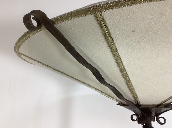 Image 1 of Art deco rare lamp patina wrought iron 1920s