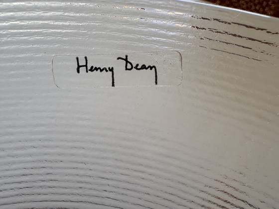 Design schaal op houten onderstel – Henry Dean, Decoratieve objecten, Glass, Metal (photo 6 of 6)