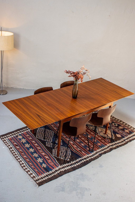 Vintage Teak Dining Table Mid Century 1960s