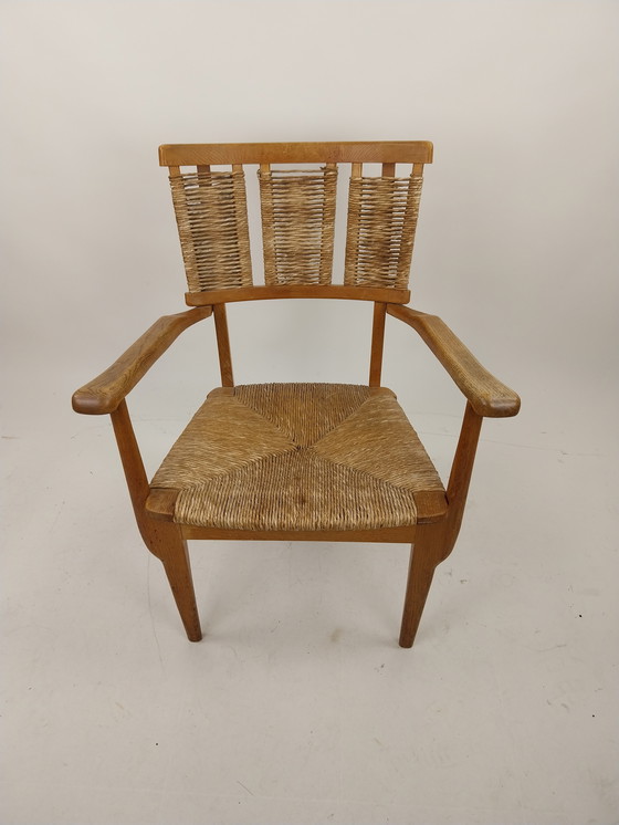 Image 1 of 1 x Mart Stam 1949 poltrona in legno e giunco ​​A3-1 per vivere bene