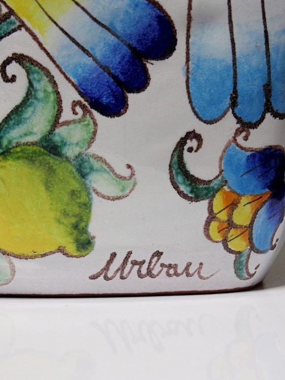Image 1 of Large vintage Italian demijohn vase from the 1960s-80s in the style of Innocenti