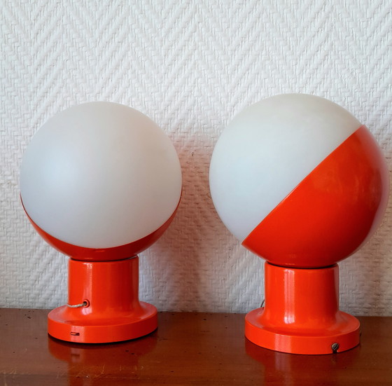 Image 1 of 2X Space Age Wall Lights Kaiser Leuchten 1970