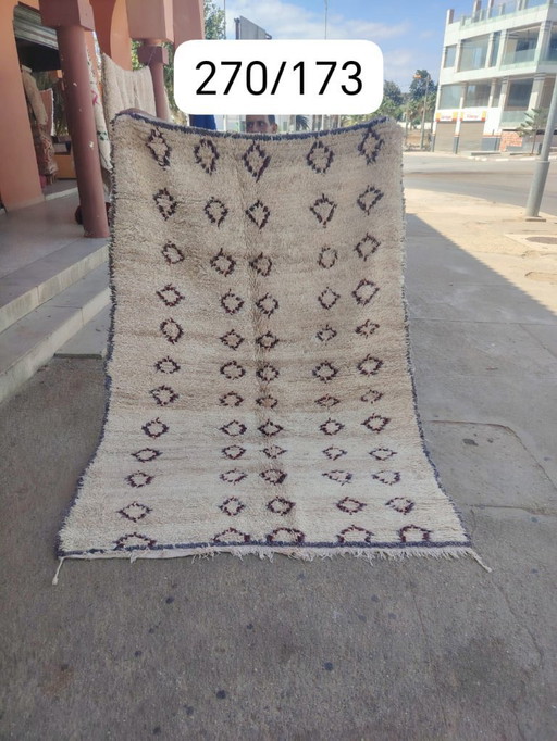 Handgeknoopt Berber kleed wol 270x173cm