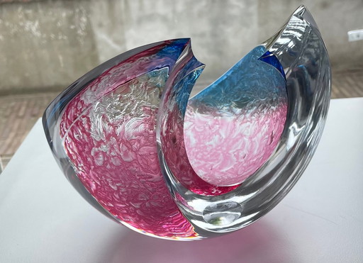 “ PINK” Unique glasobject van Peter Kuchta 