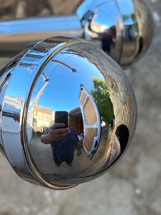 Image 1 of Appendiabiti vintage 1970 in metallo cromato