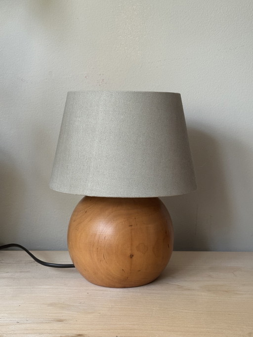 Lámpara danesa vintage de madera