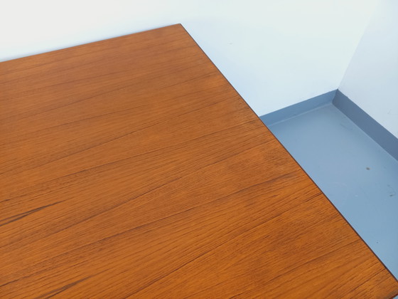 Image 1 of Table à Manger Scandinave Vintage des Années 50 60 en Teck avec Rallonge