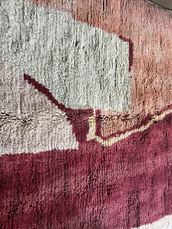 Image 1 of Tappeto marocchino astratto vintage 291 × 203 cm – Lana annodata a mano