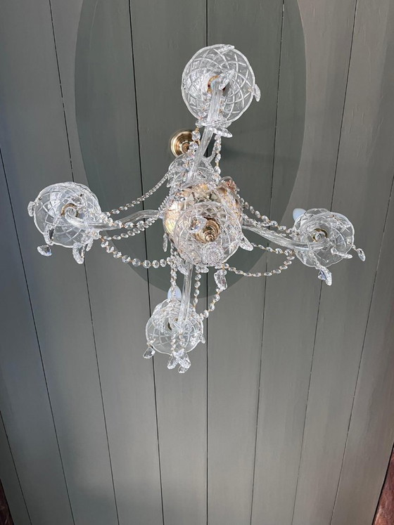 Kristallen Kroonluchter 4 Lampen – Crystal (photo 6 of 7)