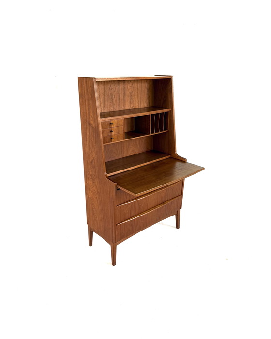 Image 1 of Vintage Danish teak secretary desk '60