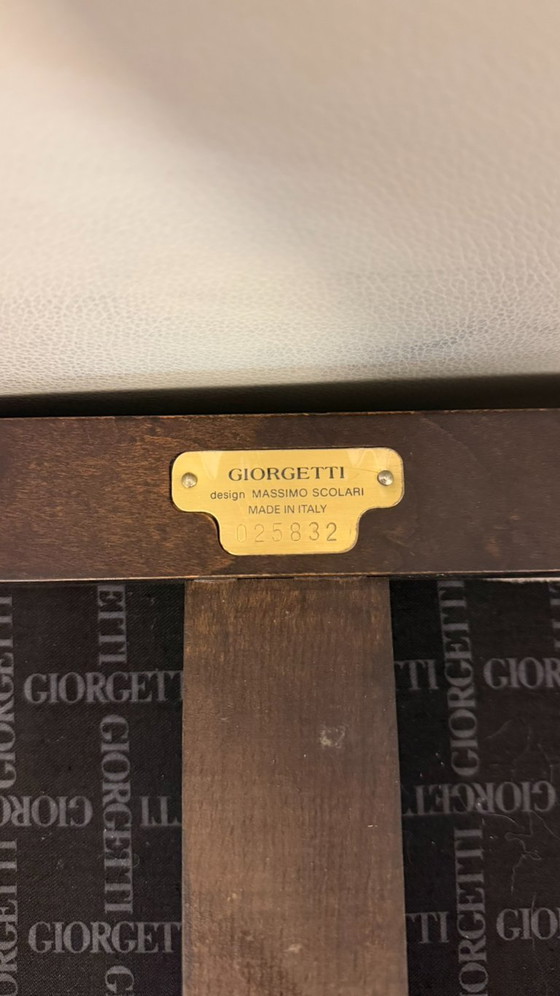 Image 1 of Sedie da pranzo vintage Giorgetti di Massimo Scolari - Set di 8