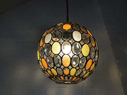 Large Glashütte Limburg Glass Pendant Lamp