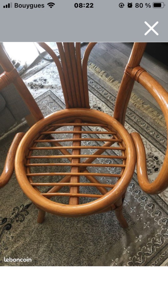 Image 1 of Sedia/poltrona in vimini e rattan