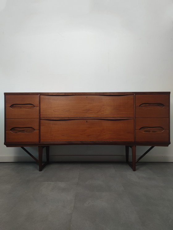 Image 1 of Unique Vintage Danish Sideboard In Teak With Rosewood