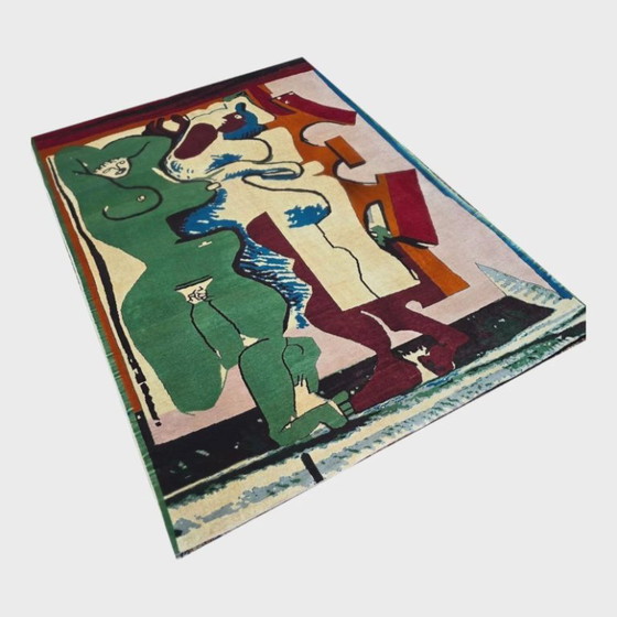 Le Corbusier Liegende Frau mit Buch Wandteppich – Handgeknüpfte Seide/Wolle (190 x 260 cm) – Teppiche & Läufer (photo 2 of 9)
