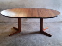 Table de salle à manger danoise extensible en teck massif 1960