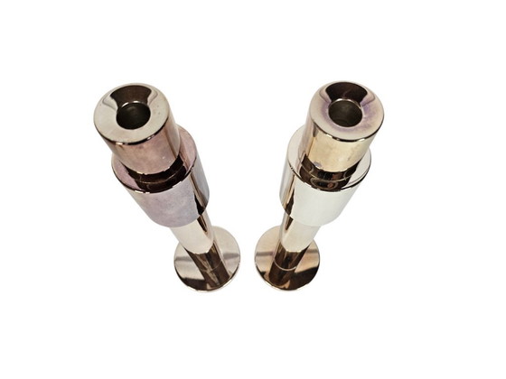 Image 1 of Stile Hollywood Regency - ottone - Candeliere (set) - anni '80