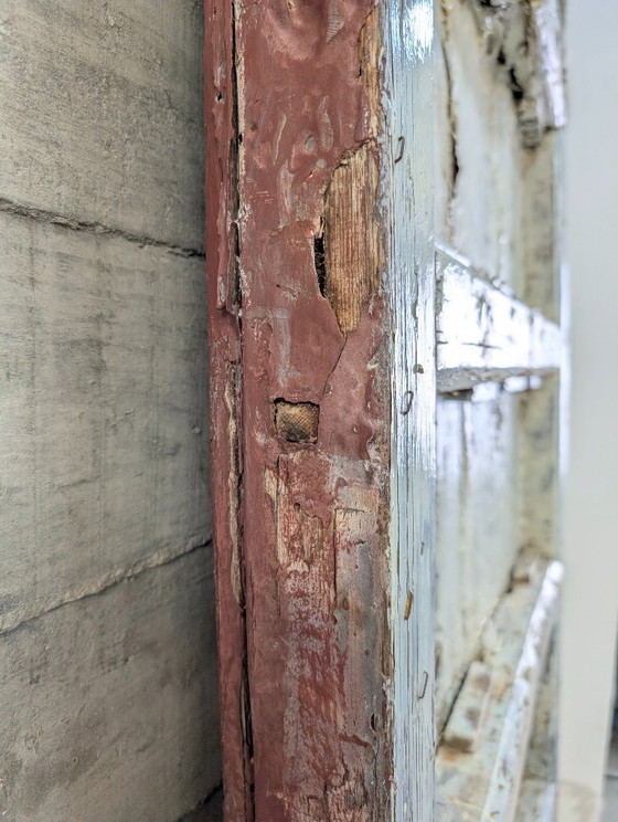 19e-eeuwse Spaanse boerderijdeur met geschilderd tonijn-zeemuurwerk – Wanddecoratie, Wood (photo 12 of 20)