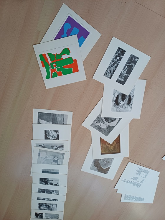 Image 1 of Rolf Loch Art Folder 27 images 1960-1971 oil paintings egg tempera screen prints