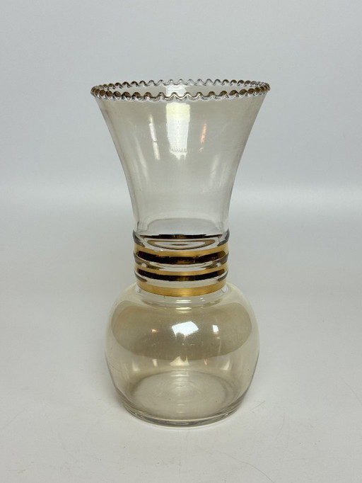Twisted Amber Glass Vintage BudVase in Style of Tamara Aladin, 1970s.