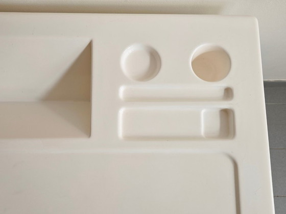 Image 1 of Vintage Ozoo bureau uit de jaren 60 in Space Age-stijl, ontworpen door Marc Berthier en gemaakt van glasvezel.