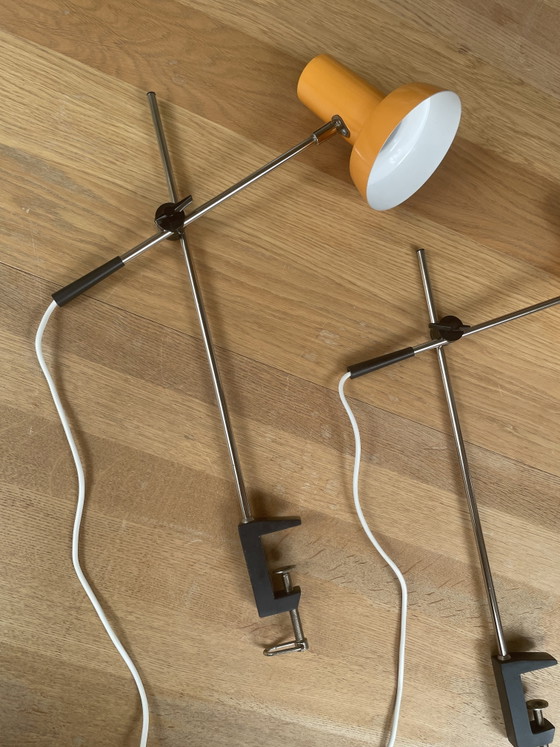 Image 1 of 2 lampes de chevet/lampes en forme de canne à pêche, années 1970