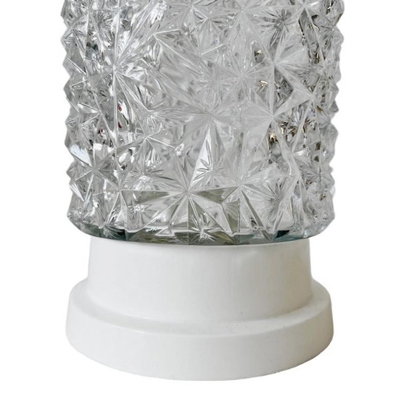 Image 1 of Lampada da soffitto vintage Corodex in vetro effetto cristallo 1960