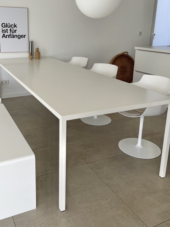 Mdf Italia Tense Table, Tables de salle à manger, Aluminium, Blanc (photo 3 sur 5)