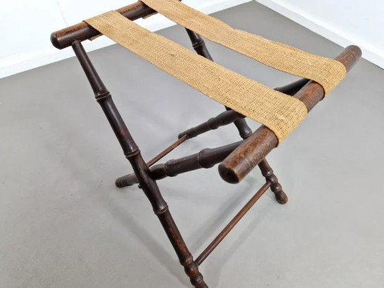 Klappbarer Gepäckträger | Faux Bambus | 1910, Kleiderständer (Foto 3 von 9)