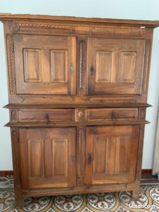 [PEZZO RARO] Credenza/buffet in stile Luigi XVI - Legno massello intagliato