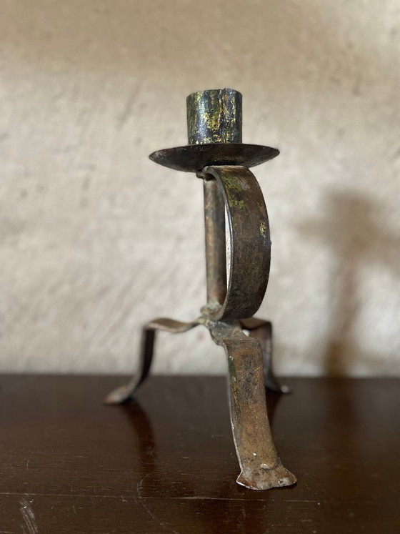 candelabro antiguo – Portavelas, Hierro (photo 3 of 14)