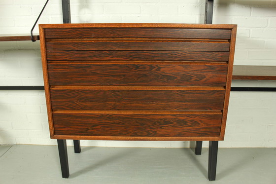 Image 1 of Xl Danish Modular Teak Wandschrank In Rosenholz Von Poul Cadovius, 1960S