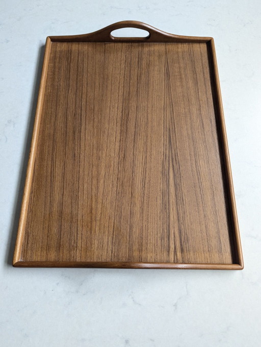 Plateau de service en teck danois vintage Nesting tray