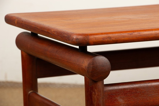 Image 1 of Mesa de centro o banco de entrada muy grande de teca danesa por Borge Mogensen para Soborg mobelfabrik.