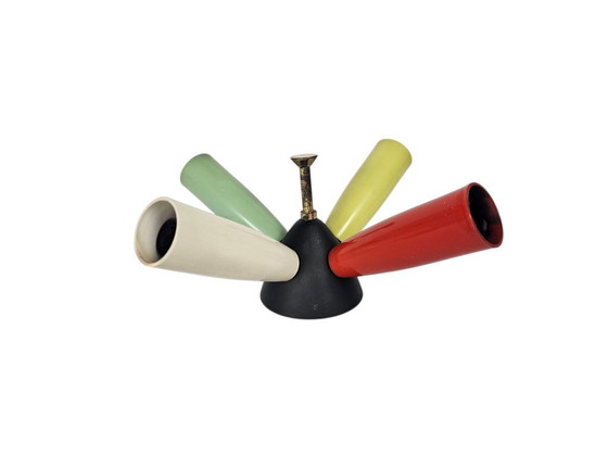 Image 1 of Lámpara de techo Sputnik Spider de 3 brazos, mediados de siglo, Alemania, años 50