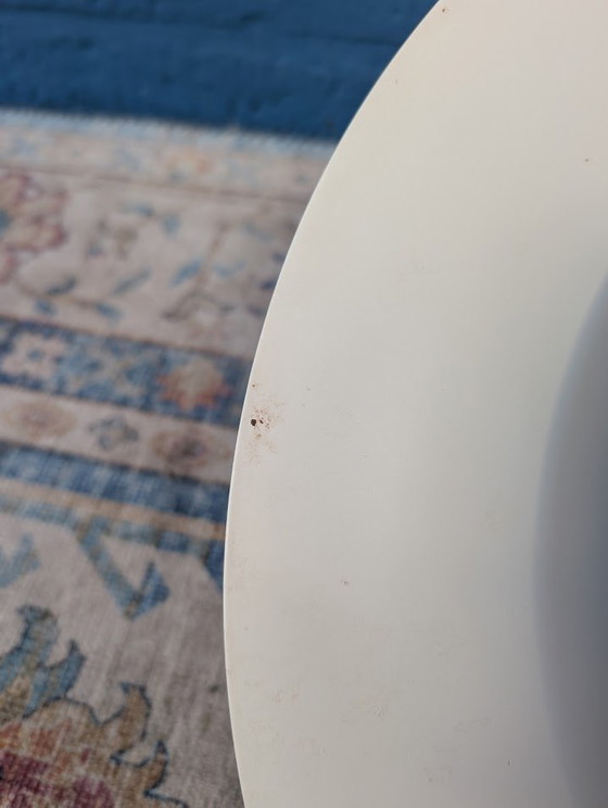 Image 1 of Vintage Blauwe Schalenlamp, Horn Belysning, Deens Design