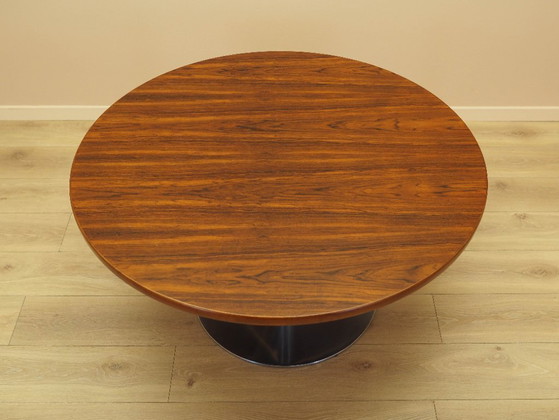 Image 1 of Table basse ronde en palissandre, design danois, années 1970, fabriquée au Danemark